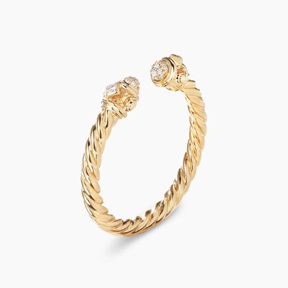 David Yurman Renaissance Ring
18K Yellow Gold with Diamonds, 2.3mm - Picture 2 of 6